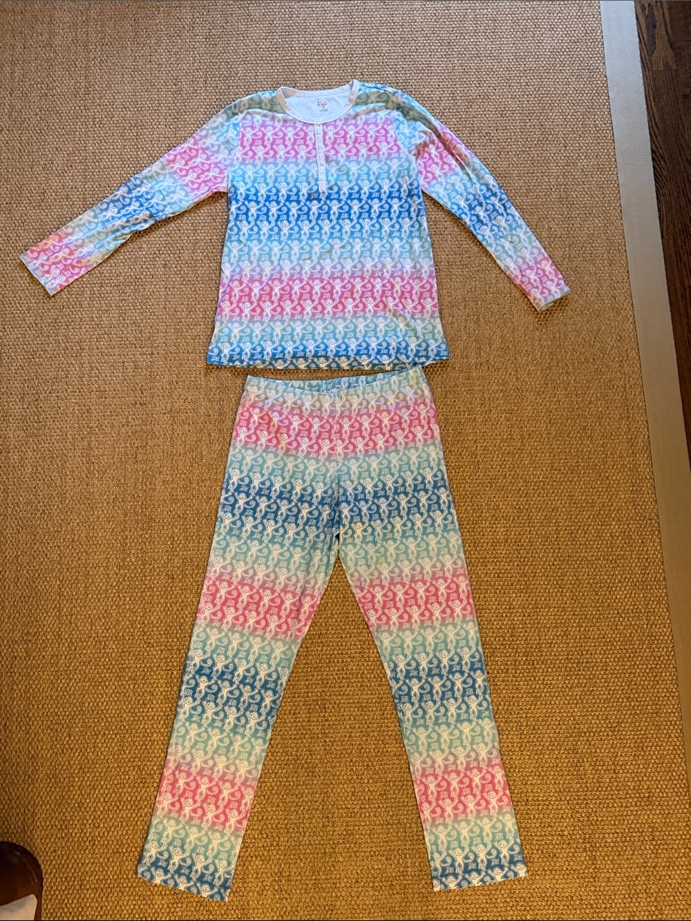 Roller Rabbit Monkey Pajama Set